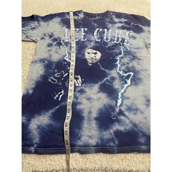 Ice Cube Men's Size Large Hip Hop Tie Dye Short Sleeve T-Shirt 90's rap purple - Picture 2 of 5